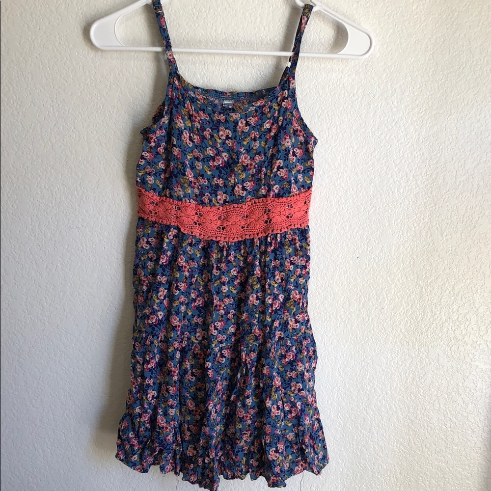 Knitworks Blue Floral Dress size 12 girls